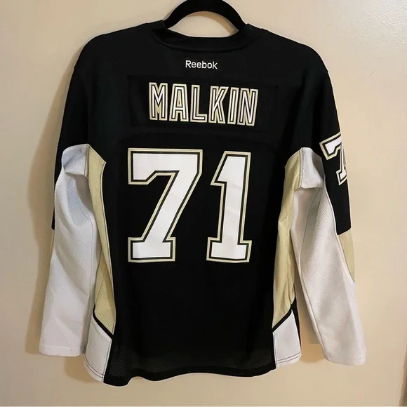 𝅺pittsburgh Penguins Reebok Ladies Jersey #71 Milkin Size M - Picture 3 of 8